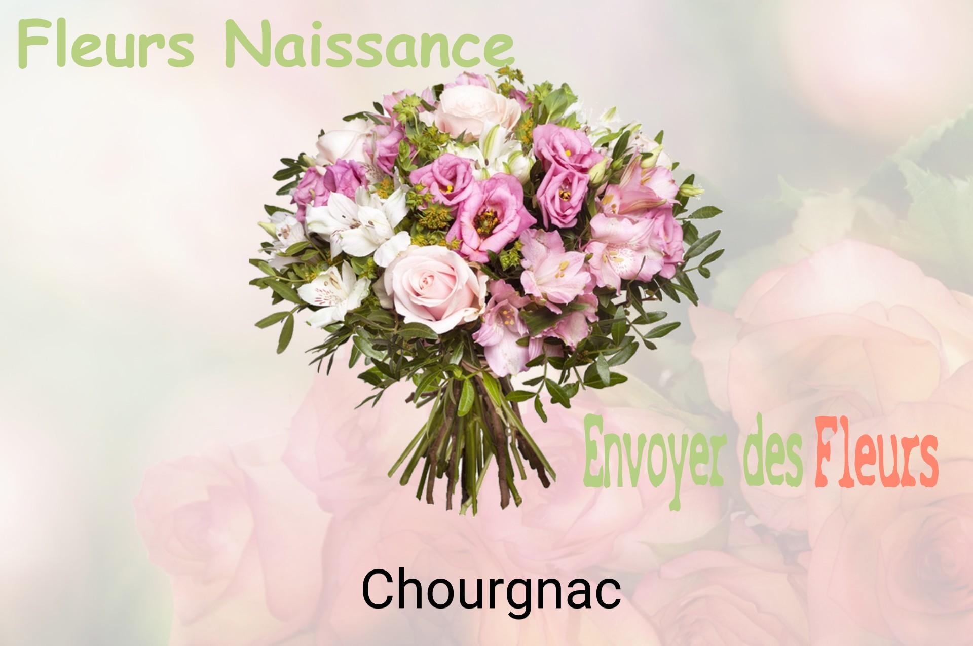 Bouquet de fleurs de naissance livré à Chourgnac